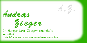 andras zieger business card